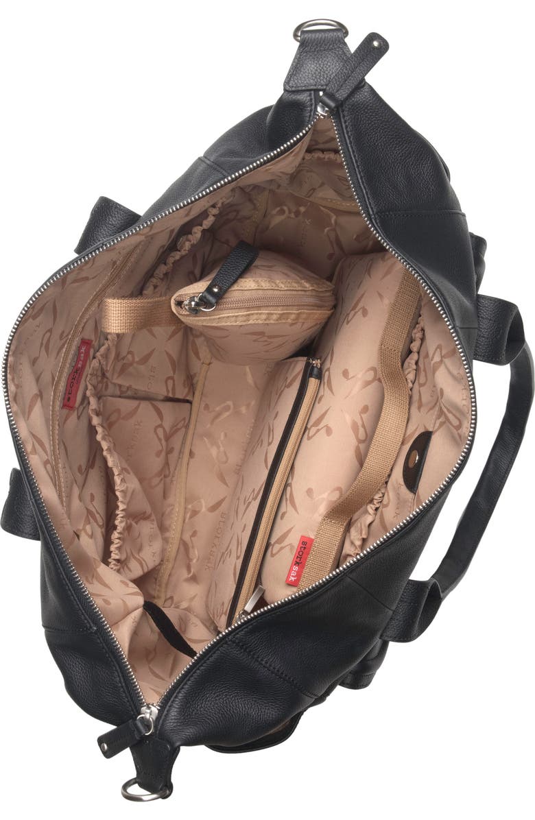 Storksak Storsak Leather Diaper Bag, Alternate, color,
