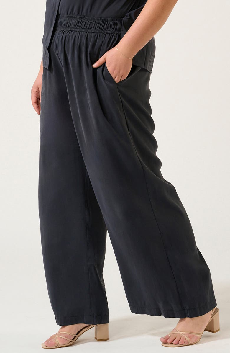 Estelle Dusky Dune Pull-On Pants, Alternate, color, Midnight Navy