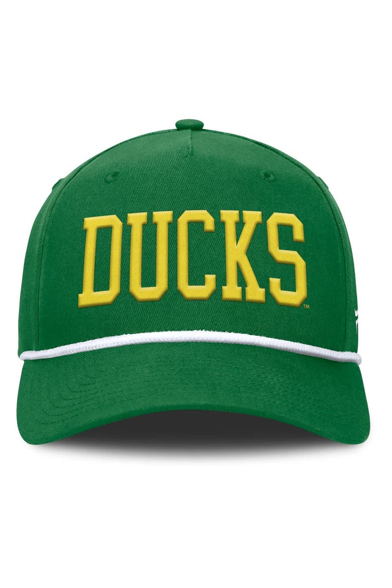 Men's Fanatics Green Oregon Ducks Foul Ball Rope Adjustable Hat, Alternate, color, Green