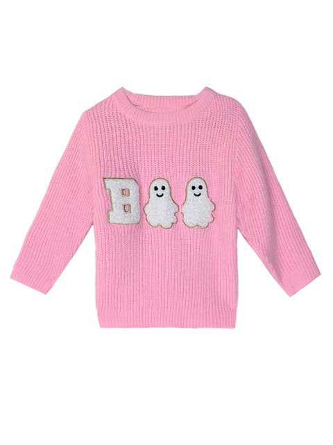 Boo Ghost Halloween Sweater (Toddler, Little Kid & Big Kid)