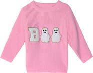 Mia Belle Girls Boo Ghost Halloween Sweater