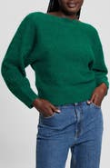 GUESS Malorie Pointelle Detail Dolman Sleeve Sweater