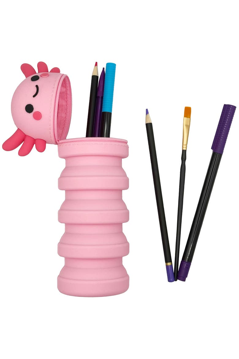 Retractable Pencil Case, Alternate, color, Multicolored