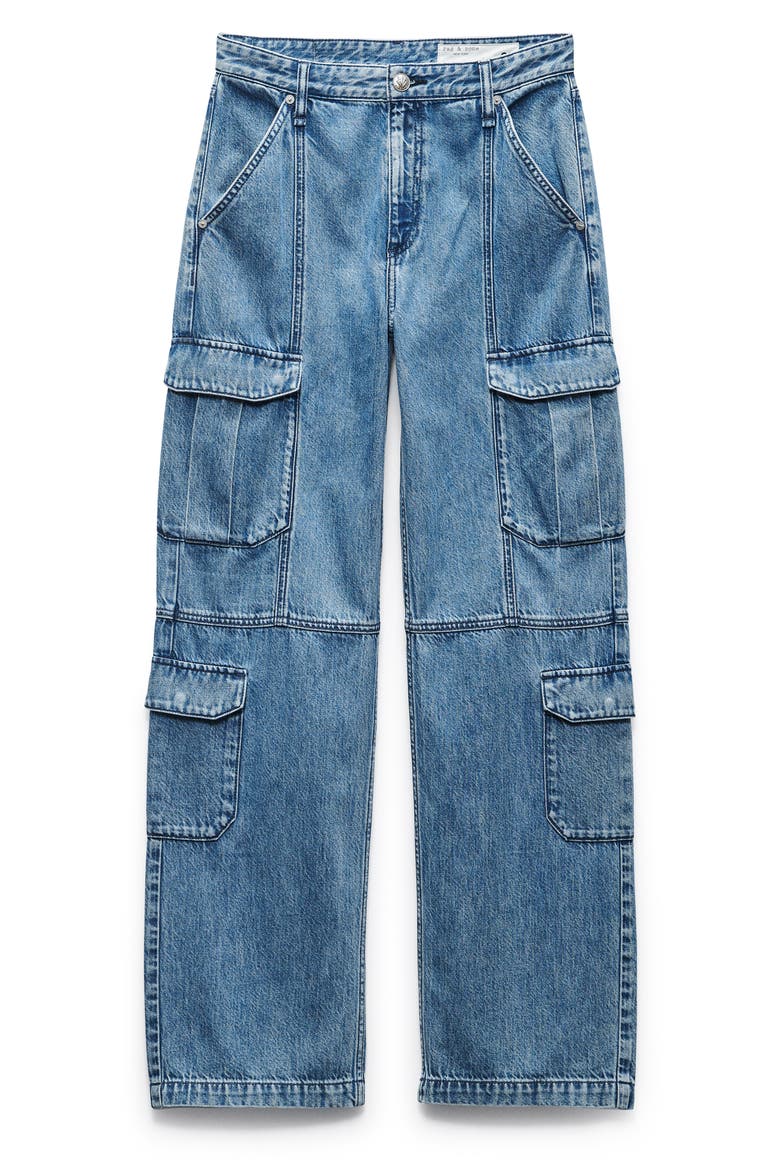 Featherweight Cailyn Wide Leg Cargo Jeans, Alternate, color, VICKY