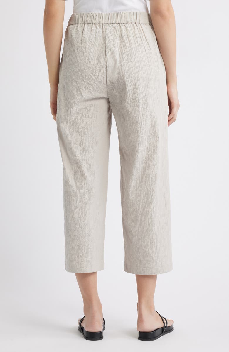 Eileen Fisher Stretch Organic Cotton Crop Pants, Alternate, color,