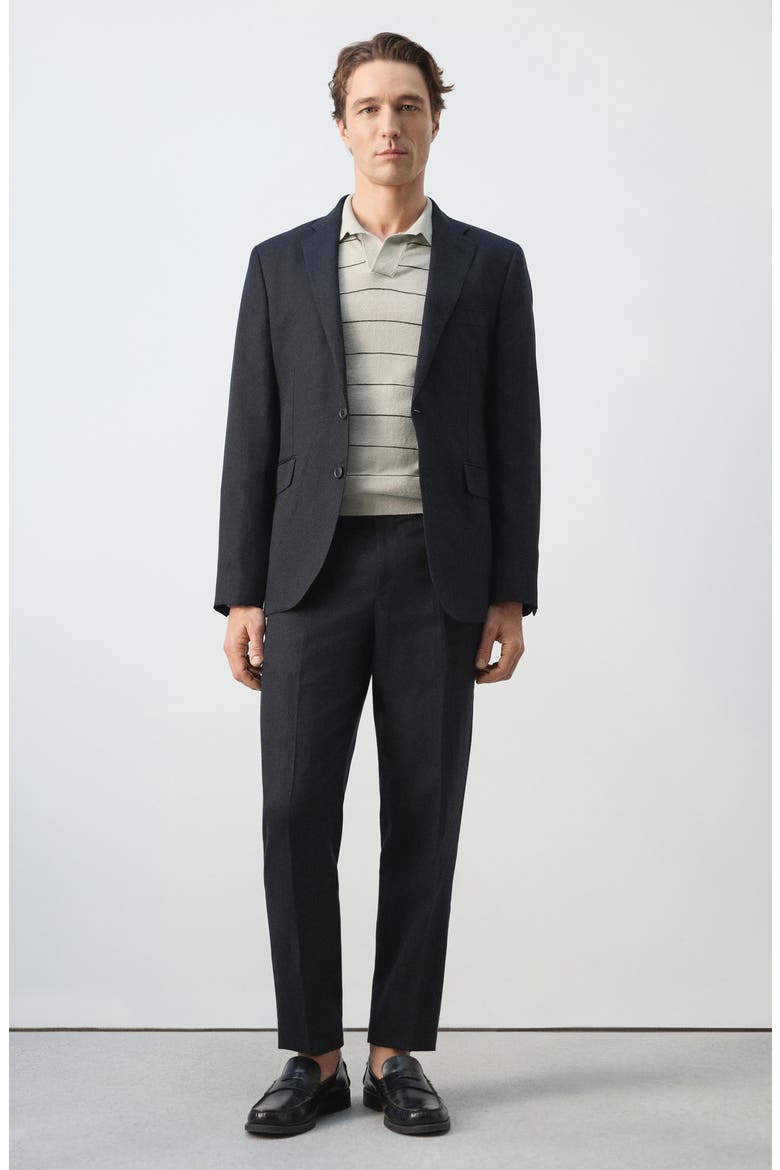Amalfi Slim Fit Suit Trousers, Alternate, color, NAVY