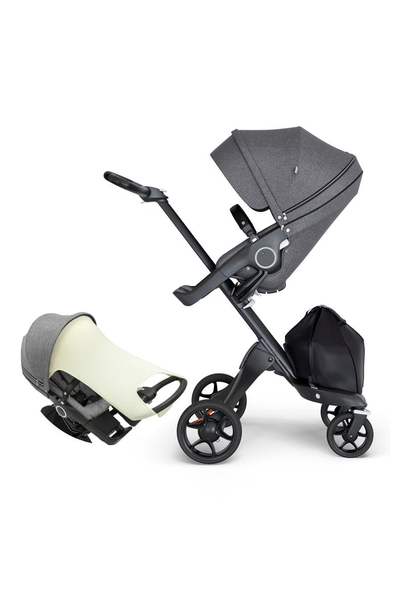 Xplory® Black Chassis Stroller, Alternate, color, RED