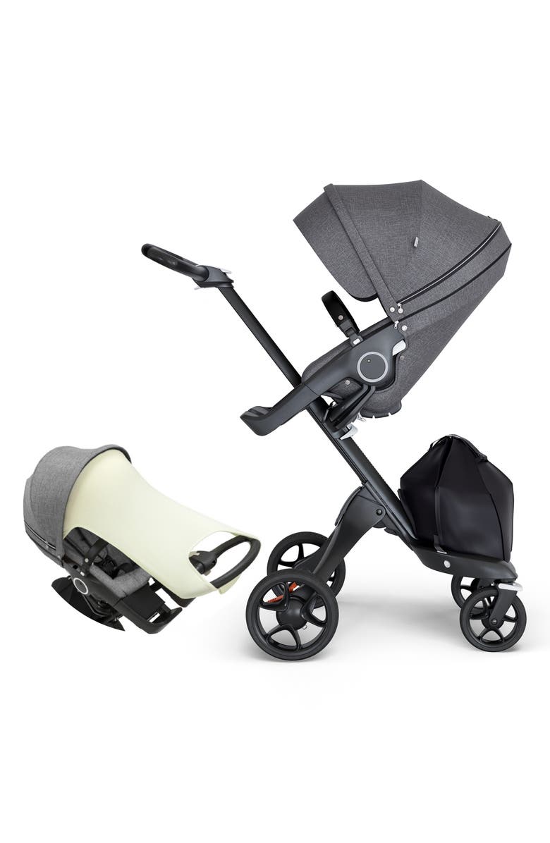 Stokke Xplory<sup>®</sup> Black Chassis Stroller, Alternate, color,