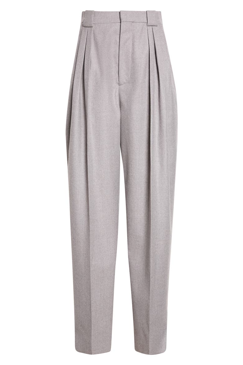 Wool Flannel Tapered Trousers, Main, color, 1160 STERLING MELANGE