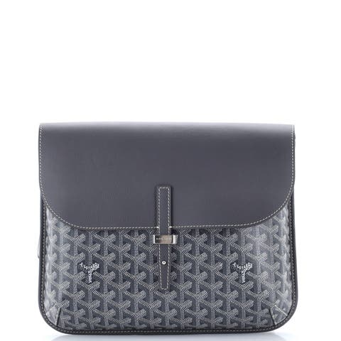 Coursier Messenger Bag Coated Canvas and Leather