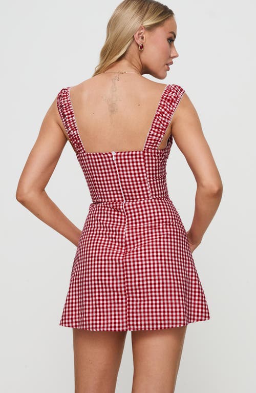 Princess Polly Faubert Mini Dress In Red