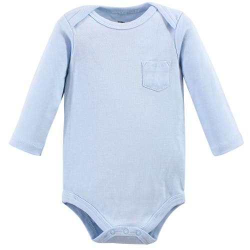 Hudson Baby Five-piece Collection Of Long-sleeve Cotton Bodysuits In Multi
