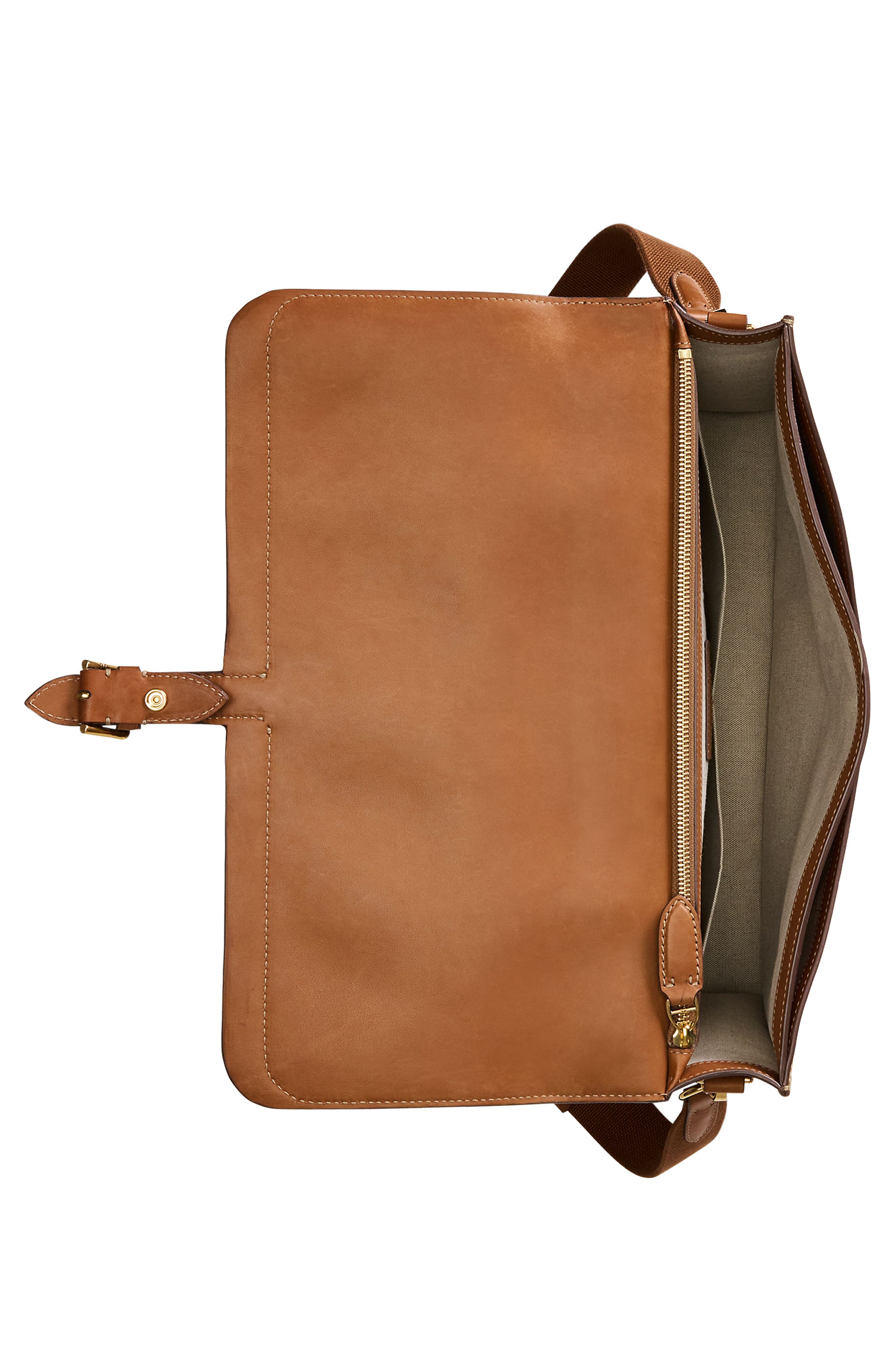 Ralph Lauren Purple Label Bedford Calfskin Leather Briefcase, Alternate, color, 