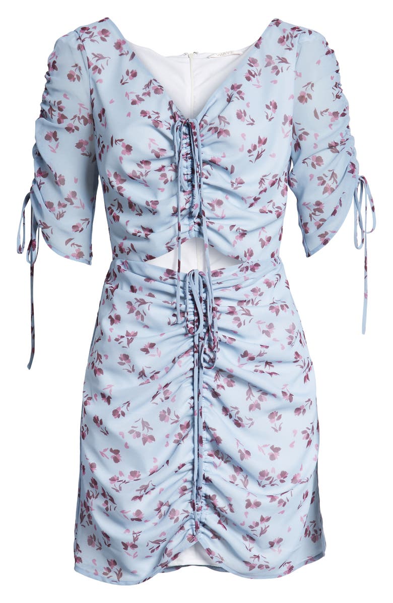 WAYF Larissa Ruched Minidress, Alternate, color, 