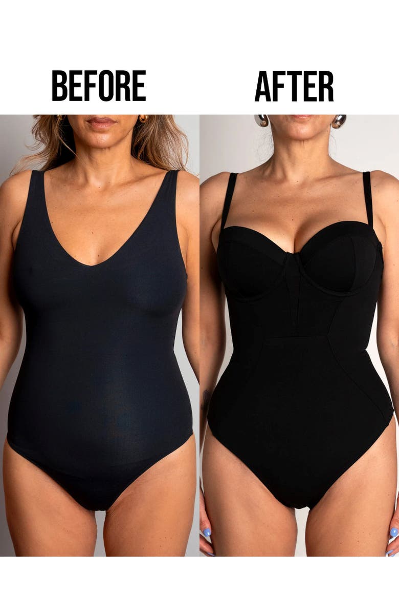 TA3 Mega Sculpting Push-Up One-Piece Swimsuit, Alternate, color, Black