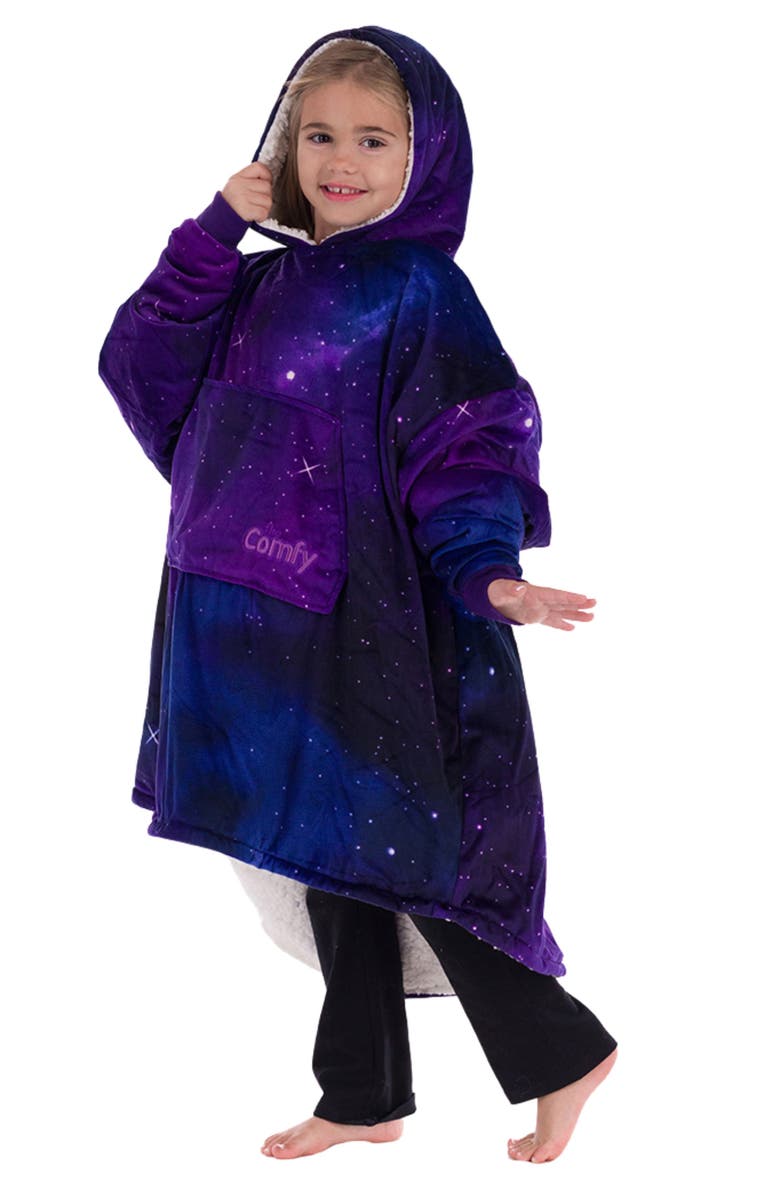 THE COMFY Kids' The Comfy Dream Lightweight Wearable Blanket, Alternate, color, Galaxy