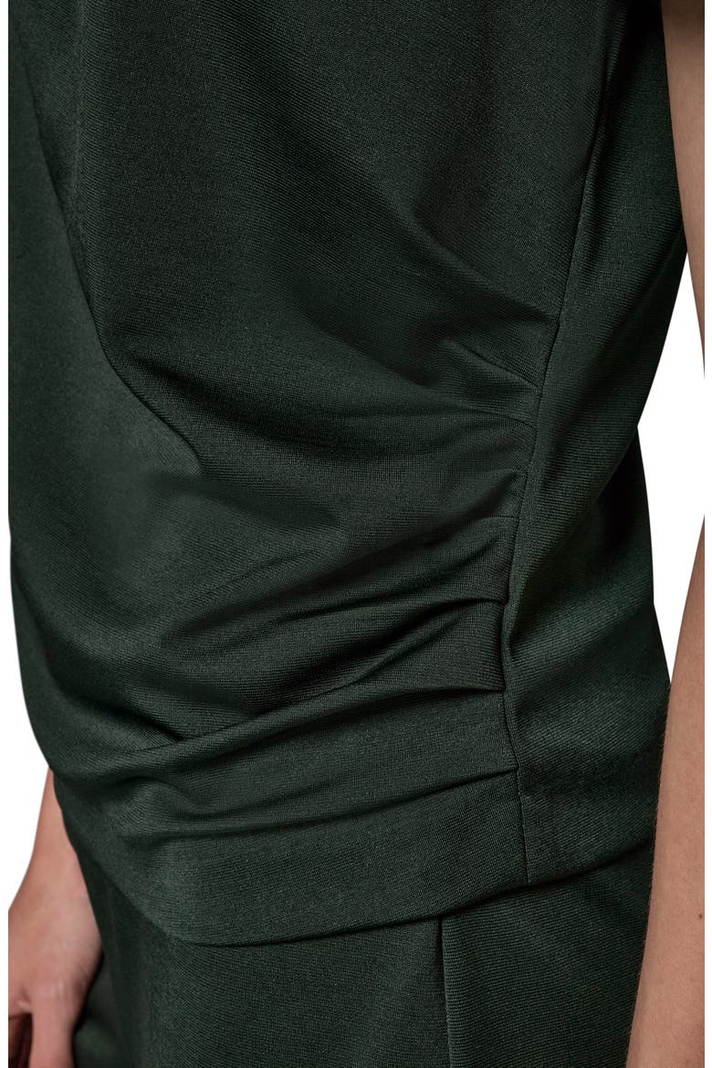 Ruched Side Short Sleeve Shirt, Alternate, color, BLK FOREST
