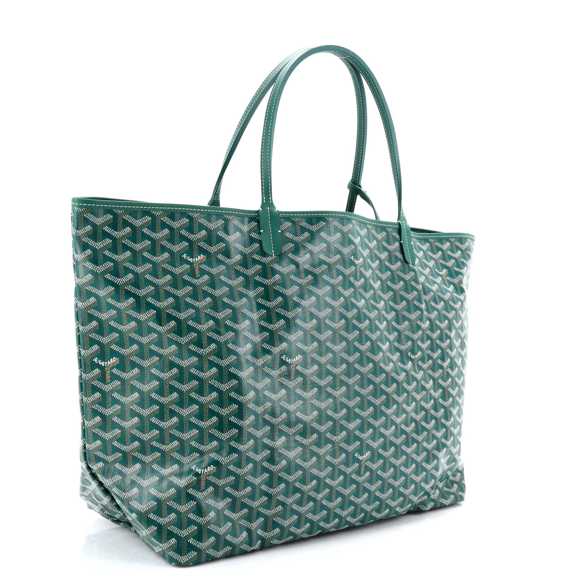 Pre-Owned Goyard Saint Louis Tote Coated Canvas GM, Alternate, color, Green