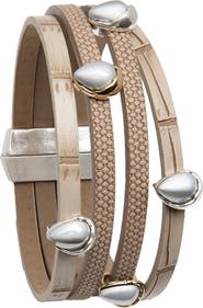 SAACHI Pear Adornments Leather Bracelet