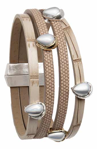 Pear Adornments Leather Bracelet
