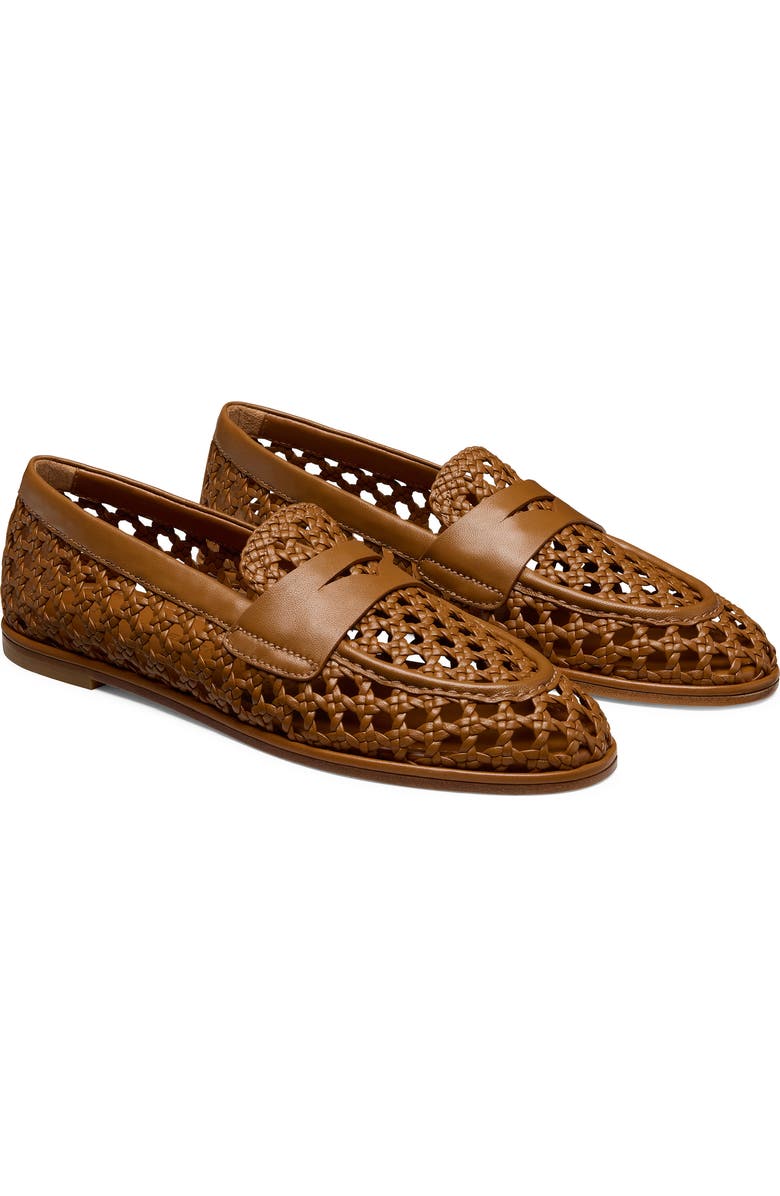 Stuart Weitzman Spencer Woven Loafer, Alternate, color, Boho Tan