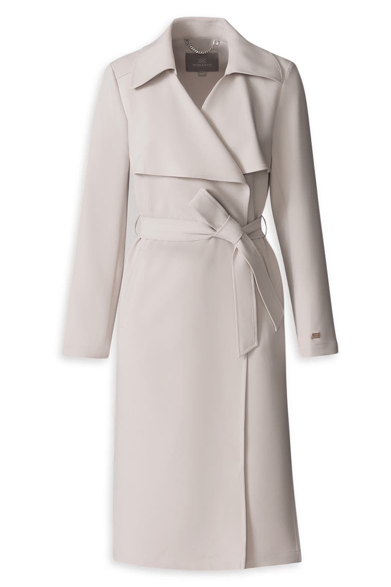 Dimitra Trench Coat, Alternate, color, LIGHT OAK