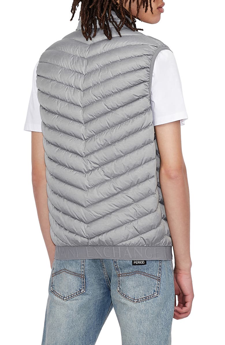 Armani Exchange Packable Down Puffer Vest, Alternate, color, 
