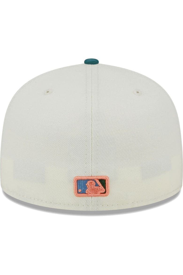 Men's New Era Cream San Francisco Giants Chrome Evergreen 59FIFTY Fitted Hat, Alternate, color, Cream