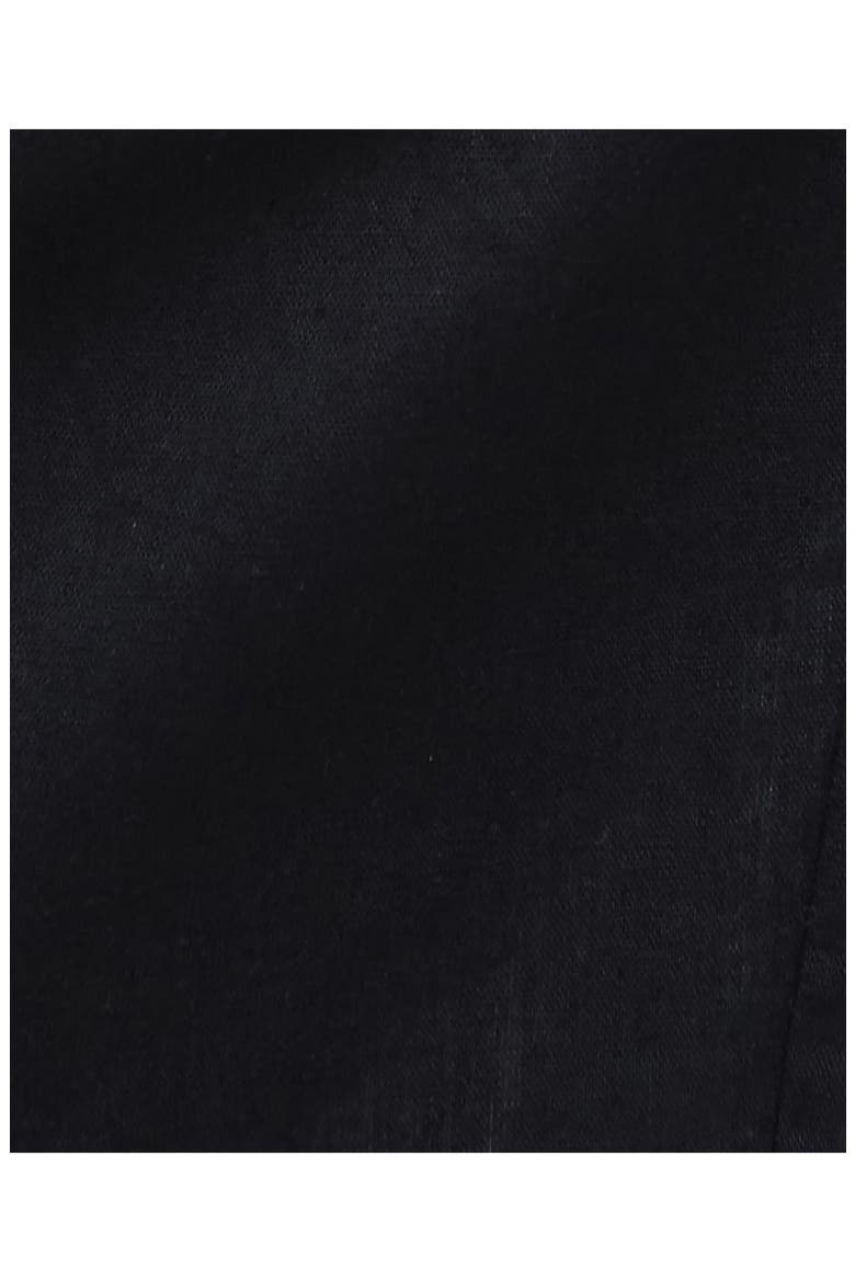 Luna Pleated Cotton & Linen Shorts, Alternate, color, BLACK