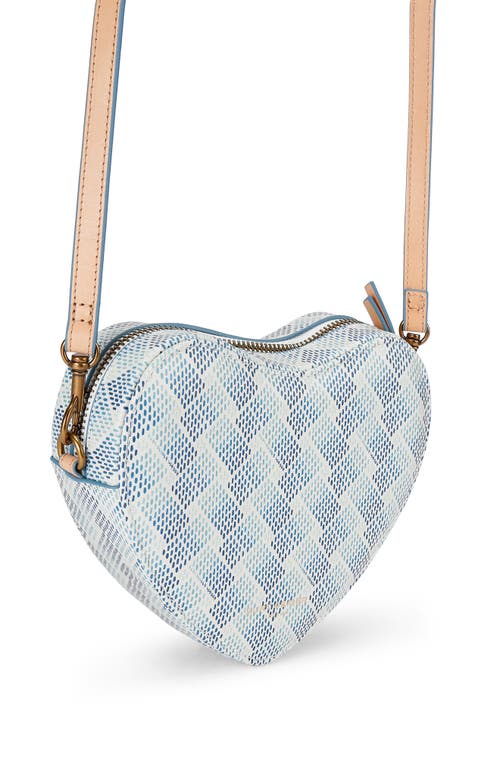 Kurt Geiger London Camden Heart Crossbody Bag In Open White