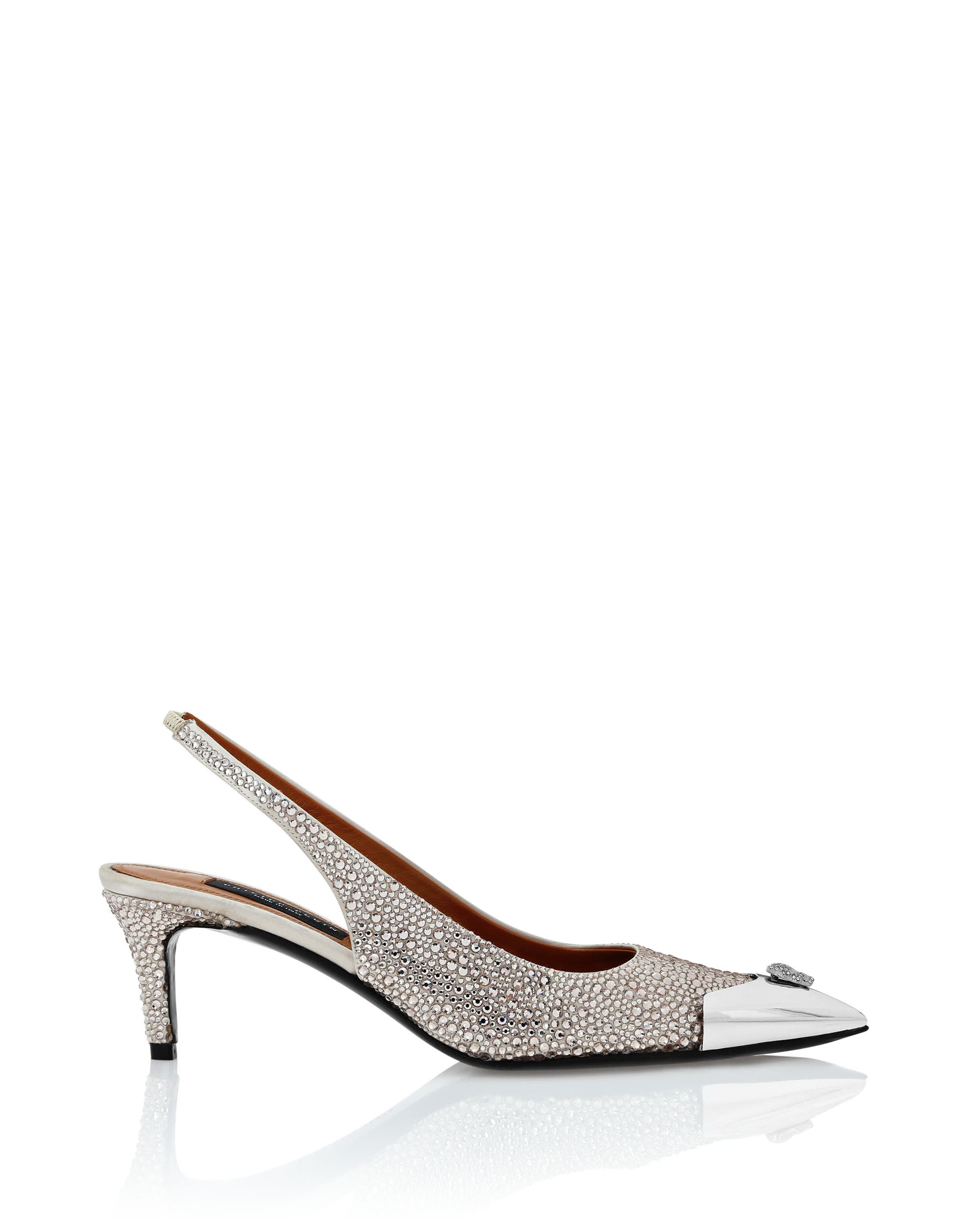 Satin Slingback Mix Strass Women, Alternate, color, beige