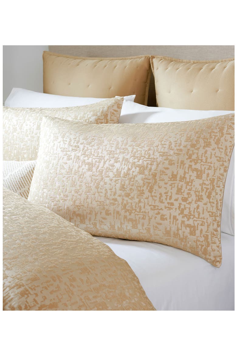 Fragment Jacquard Sham, Alternate, color, GOLD