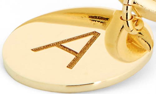 Meshmerise Love Knot Initial Bracelet In Gold