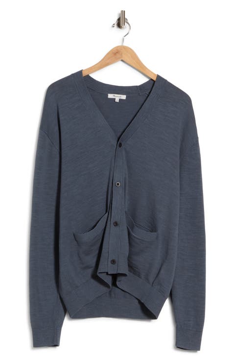 V-Neck Slub Cardigan