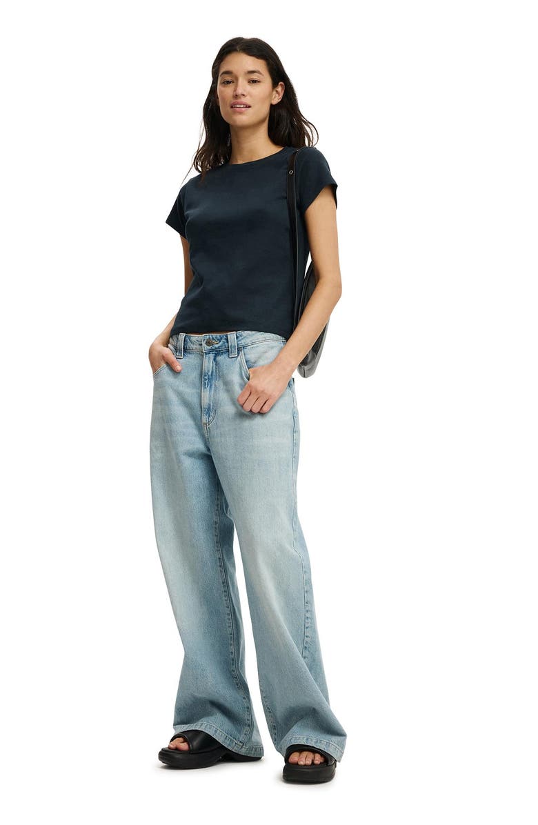 Cotton On Women's 90S Baby Tee, Alternate, color, Ink Navy