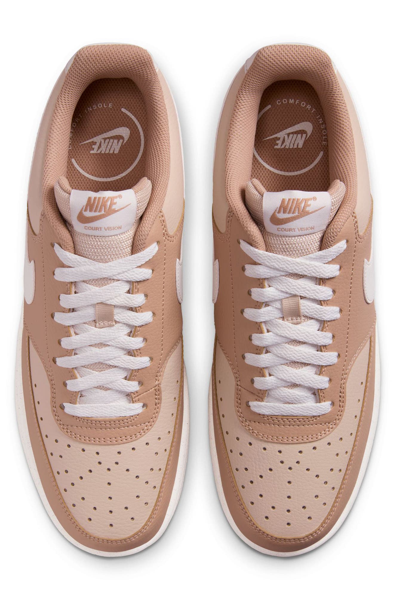 Nike Court Vision Next Nature Sneaker, Alternate, color, Sanddrift/ Sail/ Hemp