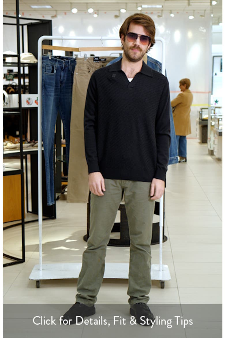 Charles Wool Johnny Collar Polo Sweater video