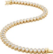 ARGENTO VIVO Oval Cubic Zirconia Bezel Tennis Bracelet