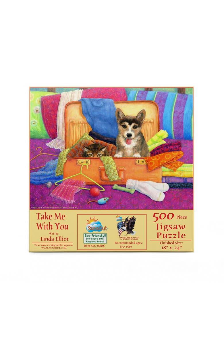 Sunsout Take Me With You 500 piece Jigsaw Puzzle for Adults, Alternate, color, Multicolor