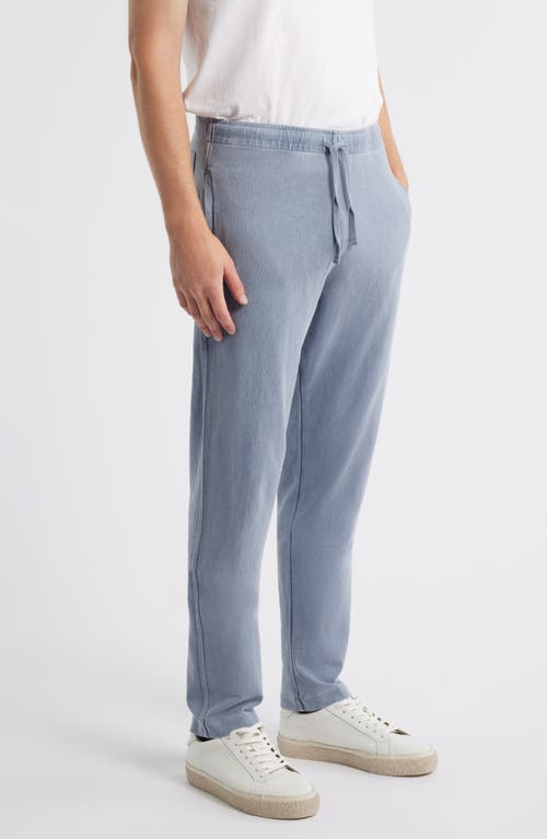 Alex Crane  Caza Organic Cotton Drawstring Waist Pants In Burgundy