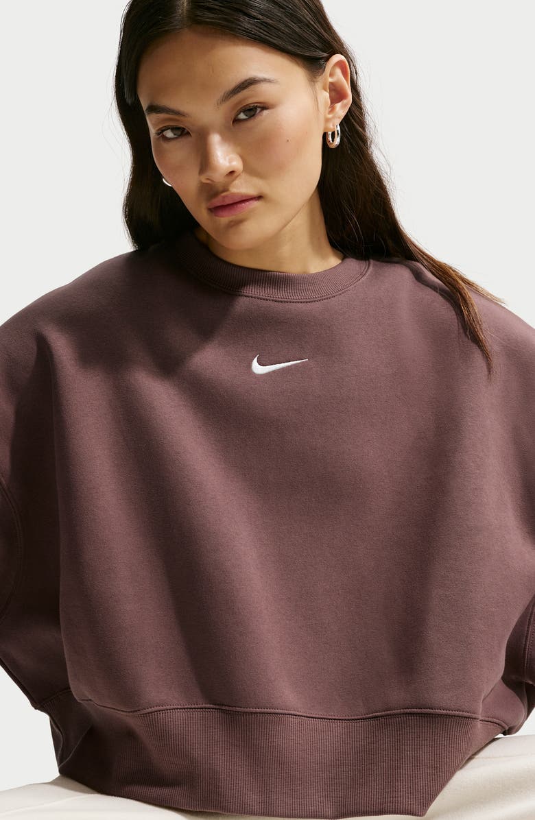 Nike Phoenix Fleece Crewneck Sweatshirt, Alternate, color, 502 Tattoo/Sail
