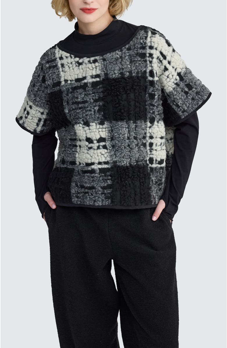 LUUKAA Seraphine Structured-Mesh Pullover, Main, color, Foggy