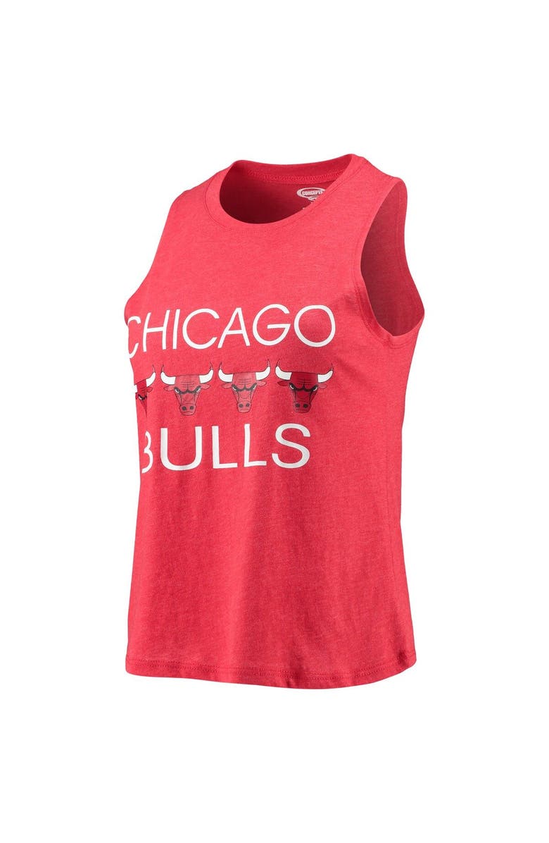 CONCEPTS SPORT Women's Concepts Sport Heathered Red/Heathered Black Chicago Bulls Tank Top & Pants Sleep Set, Alternate, color, Heather Red
