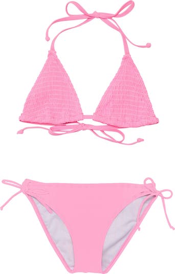 Kids' Shirred Triangle Two-Piece Swimsuit