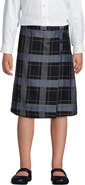Lands' End School Uniform Girls Plaid A-line Skirt Below the Knee