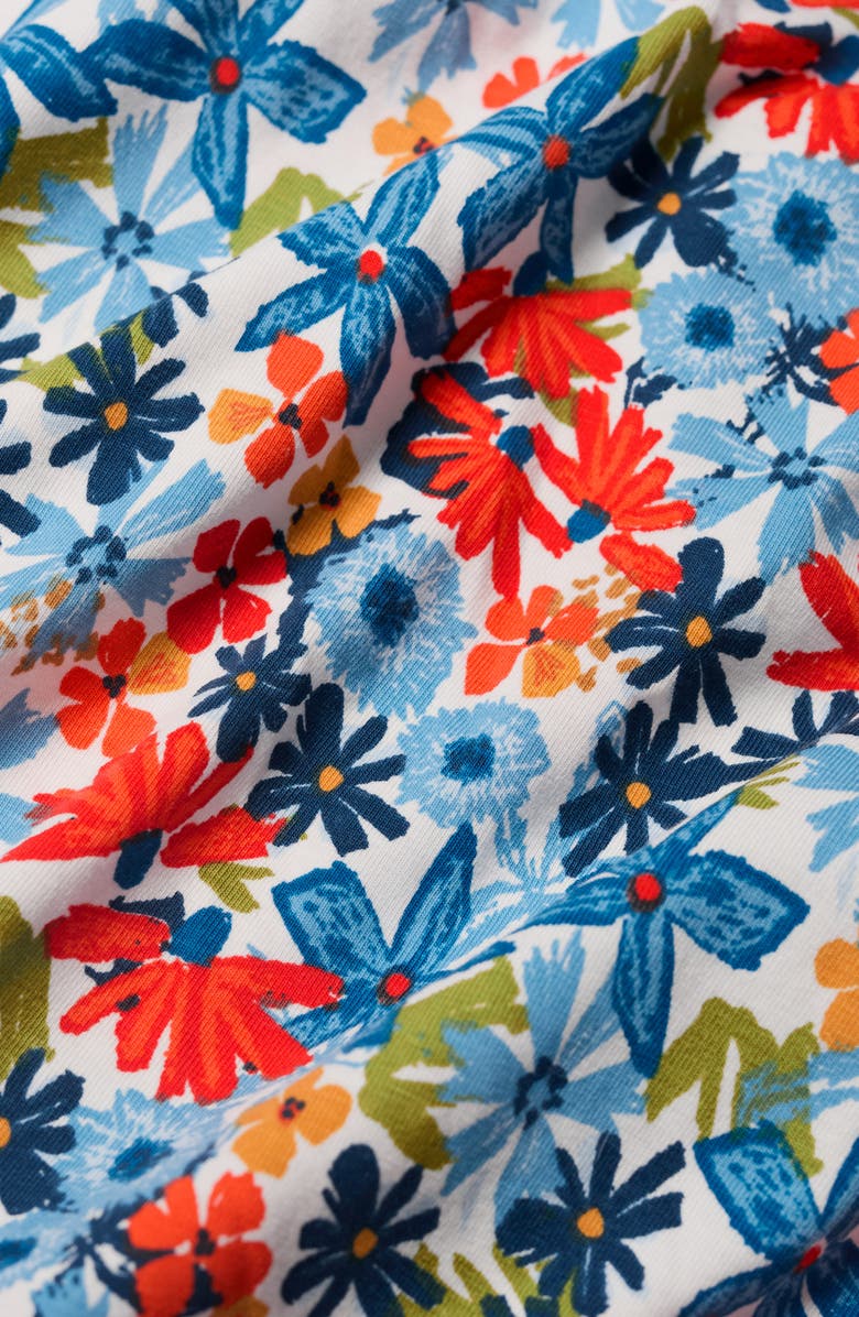 Seasalt Cornwall Veronica Print Stretch Organic Cotton Midi Dress, Alternate, color, Pastel Garden Chalk