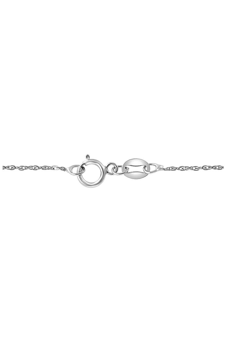 Sterling Silver Diamond Disc Pendant Necklace, Alternate, color, SILVER