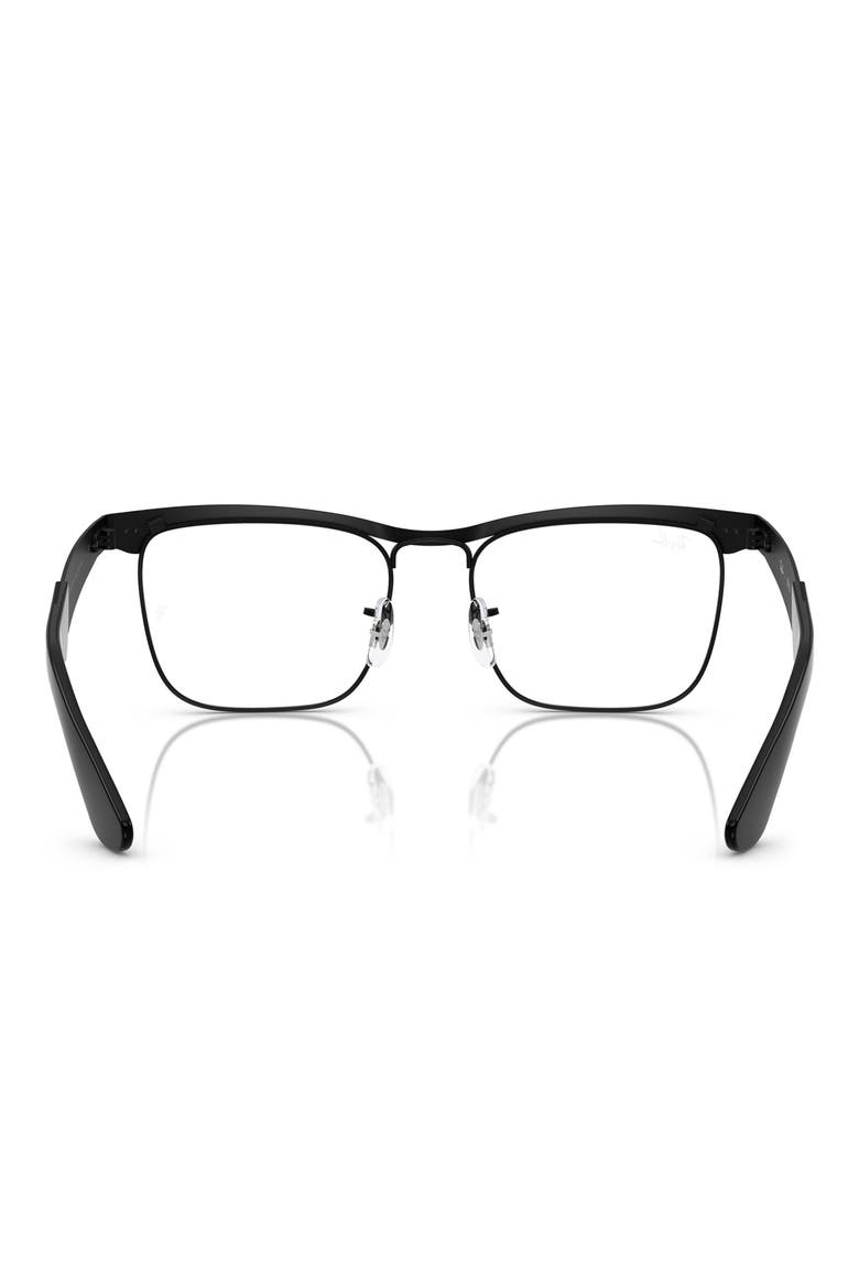 53mm Square optical glasses, Alternate, color, MATTE BLACK