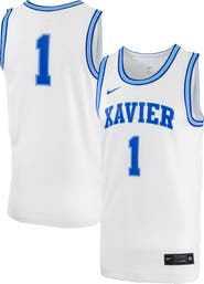 Nike Men's Nike #0 White Xavier Musketeers Replica Basketball Jersey