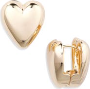 Tasha Puffy Heart Back to Front Earrings